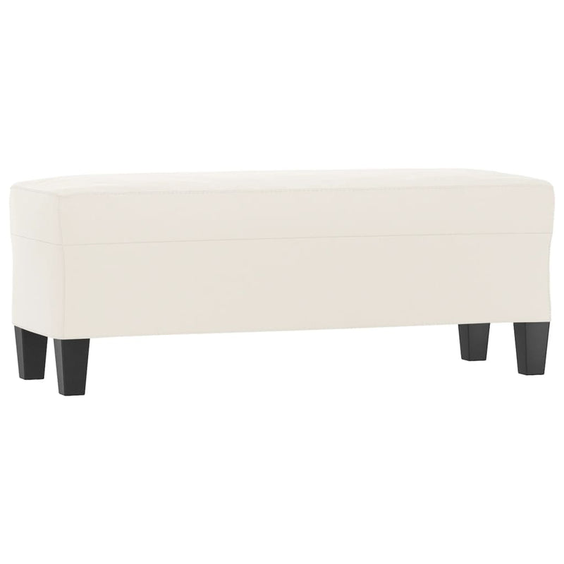 vidaXL bézs mikroszálas szövet pad 100x35x41 cm