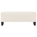 vidaXL bézs mikroszálas szövet pad 100x35x41 cm