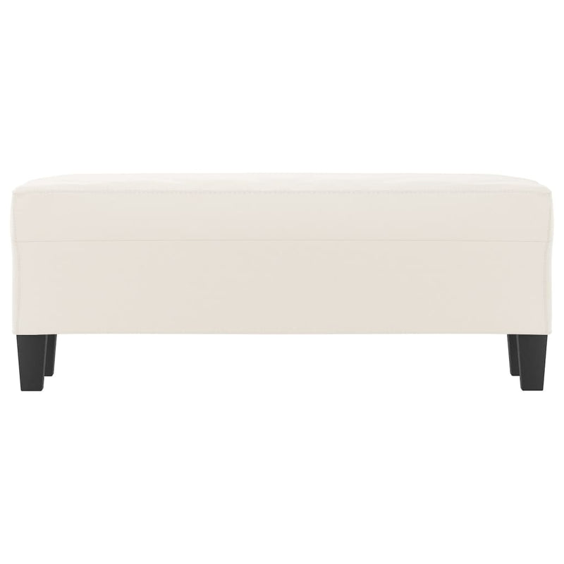 vidaXL bézs mikroszálas szövet pad 100x35x41 cm