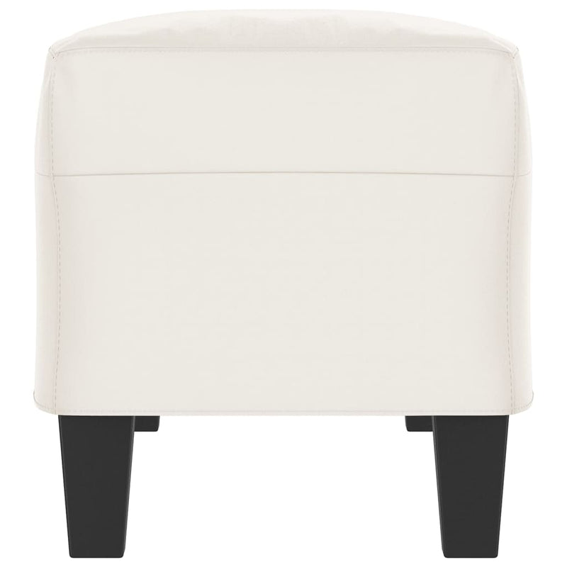 vidaXL bézs mikroszálas szövet pad 100x35x41 cm