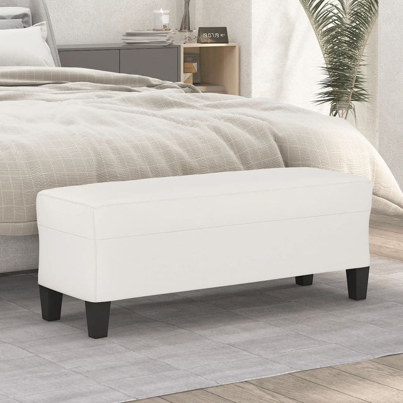 vidaXL bézs mikroszálas szövet pad 100x35x41 cm