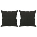 vidaXL 2 db fekete szövet díszpárna 40 x 40 cm