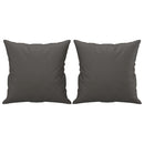 vidaXL 2 db szürke műbőr díszpárna 40 x 40 cm
