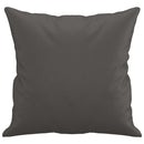 vidaXL 2 db szürke műbőr díszpárna 40 x 40 cm