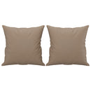 vidaXL 2 db kávészínű műbőr díszpárna 40 x 40 cm