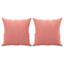 vidaXL 2 db rózsaszín bársony díszpárna 40 x 40 cm