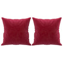 vidaXL 2 db bordó bársony díszpárna 40 x 40 cm