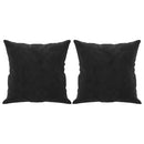 vidaXL 2 db fekete bársony díszpárna 40 x 40 cm