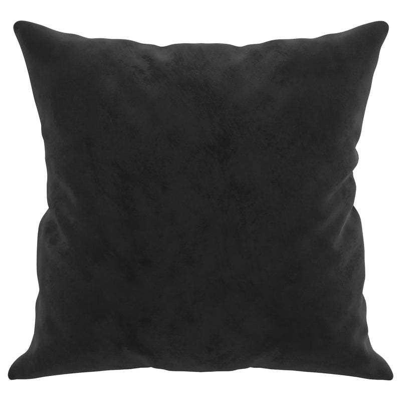vidaXL 2 db fekete bársony díszpárna 40 x 40 cm