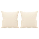 vidaXL 2 db krémszínű bársony díszpárna 40 x 40 cm
