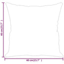 vidaXL 2 db tópszínű mikroszálas díszpárna 40 x 40 cm