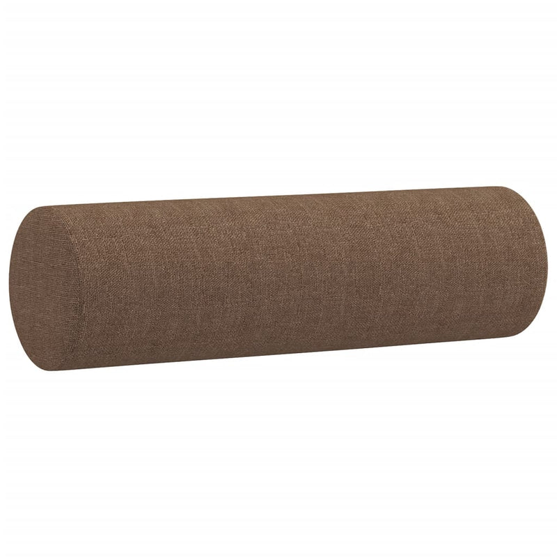 vidaXL 2 db barna szövet díszpárna Ø15 x 50 cm