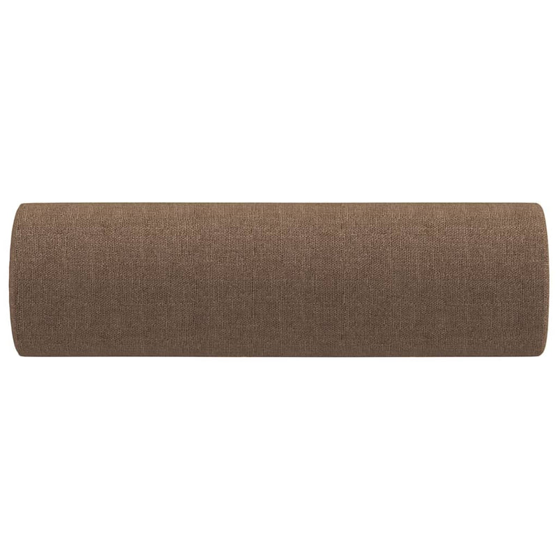 vidaXL 2 db barna szövet díszpárna Ø15 x 50 cm