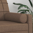 vidaXL 2 db barna szövet díszpárna Ø15 x 50 cm