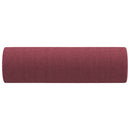 vidaXL 2 db bordó szövet díszpárna Ø15x50 cm