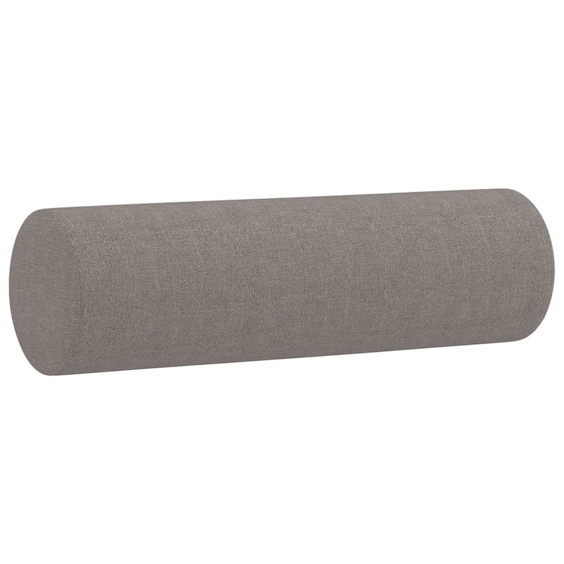 vidaXL 2 db tópszínű szövet díszpárna Ø15x50 cm