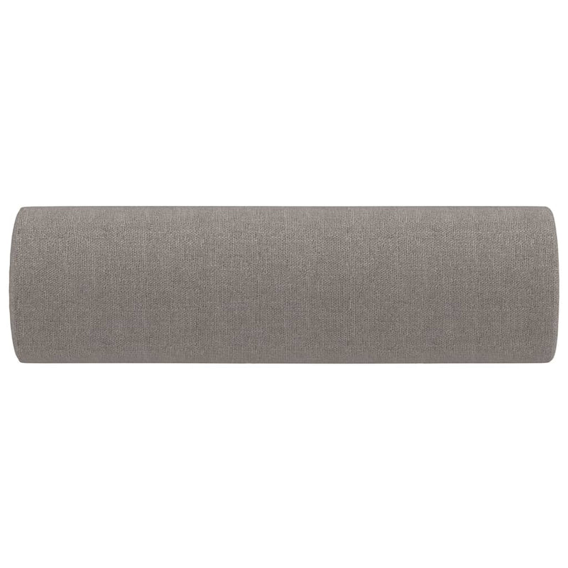 vidaXL 2 db tópszínű szövet díszpárna Ø15x50 cm