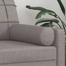 vidaXL 2 db tópszínű szövet díszpárna Ø15x50 cm