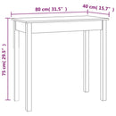 vidaXL fehér tömör fenyőfa tálalóasztal 80 x 40 x 75 cm