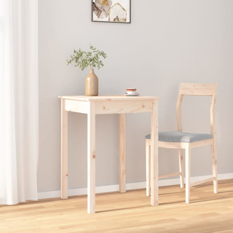 vidaXL tömör fenyőfa ebédlőasztal 55 x 55 x 75 cm