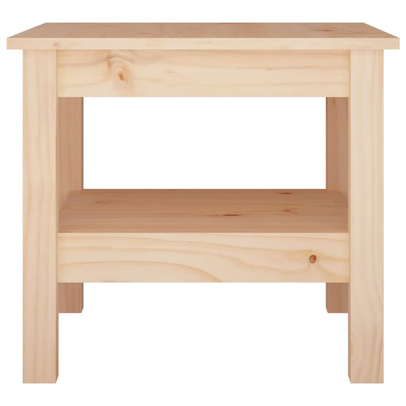vidaXL tömör fenyőfa dohányzóasztal 45 x 45 x 40 cm