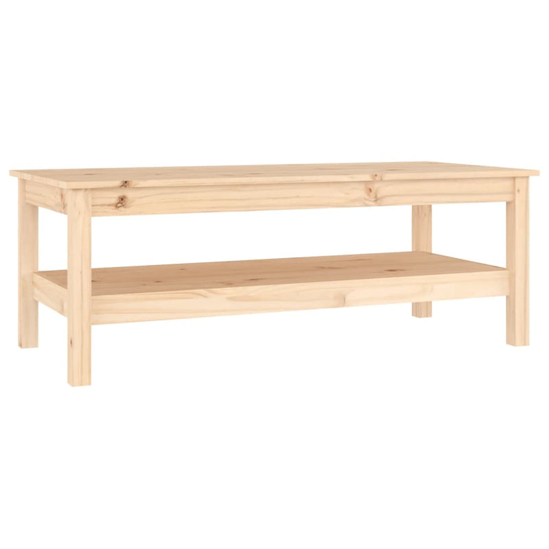 vidaXL tömör fenyőfa dohányzóasztal 110 x 50 x 40 cm