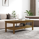 vidaXL mézbarna tömör fenyőfa dohányzóasztal 110 x 50 x 40 cm