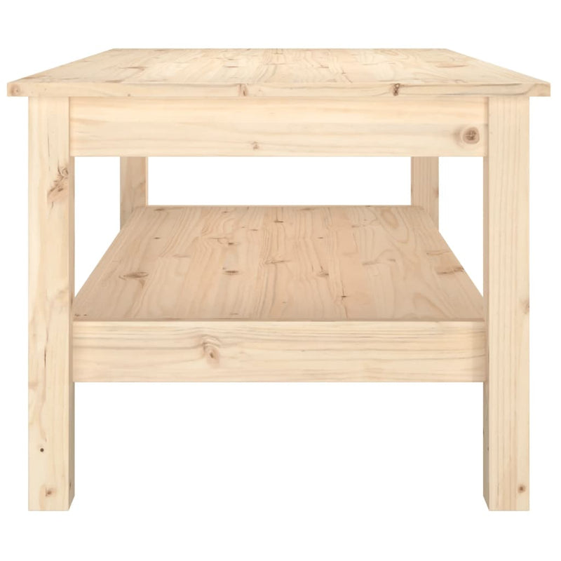 vidaXL tömör fenyőfa dohányzóasztal 80 x 50 x 40 cm
