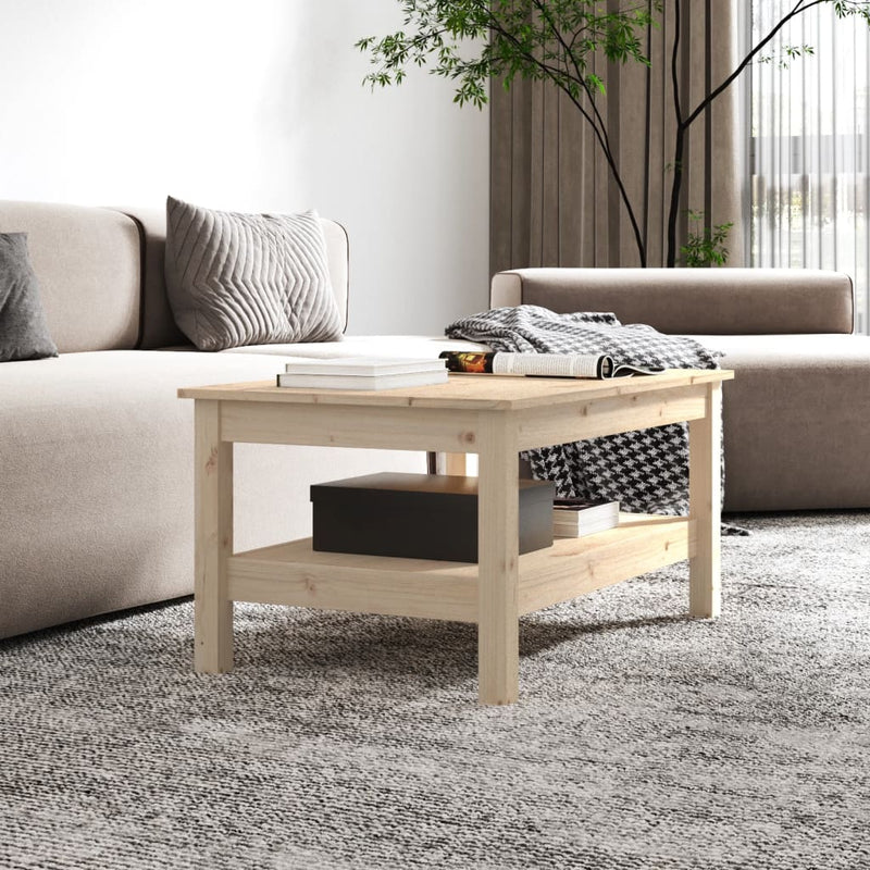 vidaXL tömör fenyőfa dohányzóasztal 80 x 50 x 40 cm