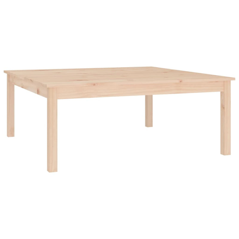 vidaXL tömör fenyőfa dohányzóasztal 100 x 100 x 40 cm