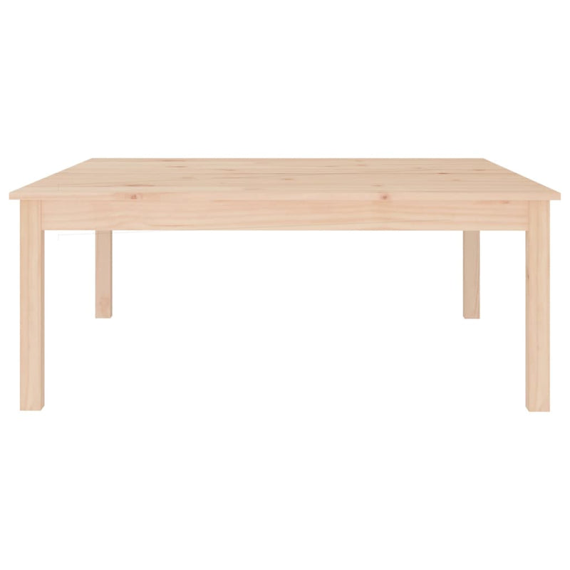 vidaXL tömör fenyőfa dohányzóasztal 100 x 100 x 40 cm