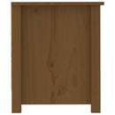 vidaXL mézbarna tömör fenyőfa cipősszekrény 110 x 38 x 45,5 cm