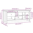 vidaXL mézbarna tömör fenyőfa cipősszekrény 110 x 38 x 45,5 cm
