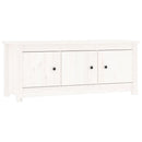 vidaXL fehér tömör fenyőfa cipősszekrény 110 x 38 x 45,5 cm