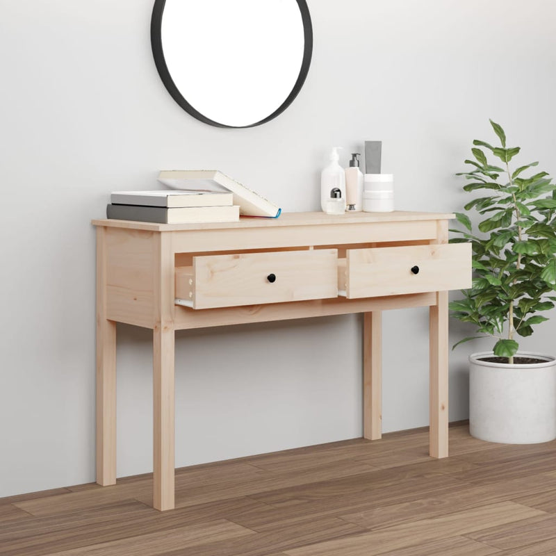 vidaXL tömör fenyőfa tálalóasztal 100 x 35 x 75 cm