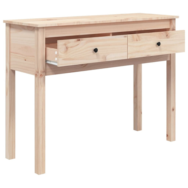 vidaXL tömör fenyőfa tálalóasztal 100 x 35 x 75 cm