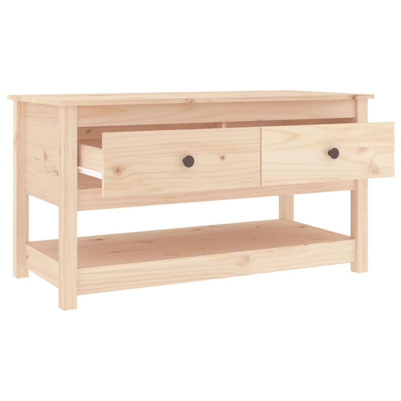 vidaXL tömör fenyőfa dohányzóasztal 102 x 49 x 55 cm