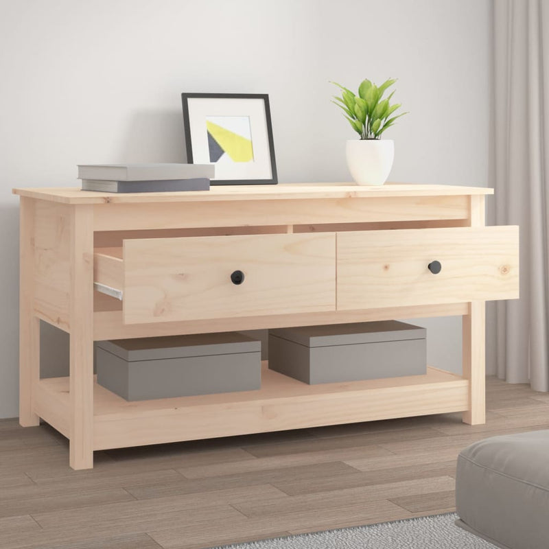 vidaXL tömör fenyőfa dohányzóasztal 102 x 49 x 55 cm