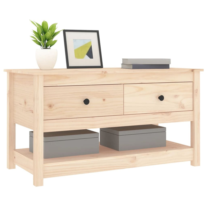 vidaXL tömör fenyőfa dohányzóasztal 102 x 49 x 55 cm
