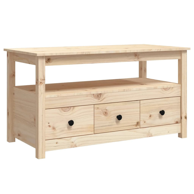 vidaXL tömör fenyőfa dohányzóasztal 102 x 49 x 55 cm