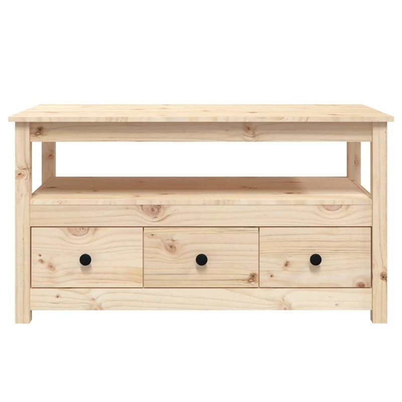 vidaXL tömör fenyőfa dohányzóasztal 102 x 49 x 55 cm