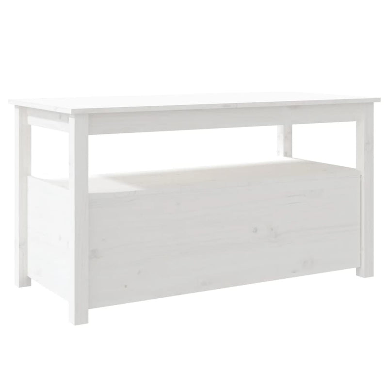 vidaXL fehér tömör fenyőfa dohányzóasztal 102 x 49 x 55 cm