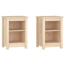 vidaXL 2 db tömör fenyőfa éjjeliszekrény 40 x 35 x 55 cm