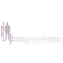 vidaXL 36 paneles fekete acél kisállatketrec ajtóval 35 x 35 cm