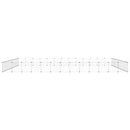 vidaXL 52 paneles fekete acél kisállatketrec ajtóval 35 x 35 cm