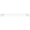 vidaXL 60 paneles fekete acél kisállatketrec ajtóval 35 x 35 cm