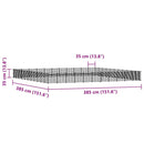 vidaXL 44 paneles fekete acél kisállatketrec ajtóval 35 x 35 cm