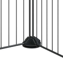 vidaXL 44 paneles fekete acél kisállatketrec ajtóval 35 x 35 cm