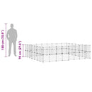 vidaXL 60 paneles fekete acél kisállatketrec ajtóval 280 x 245 x 70 cm