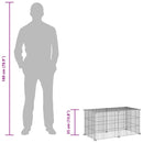 vidaXL 8-paneles fekete acél kisállatketrec 35 x 35 cm